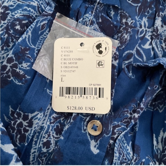 Free People Rose Bud Blouse Size Large NWT - Picture 7 of 10